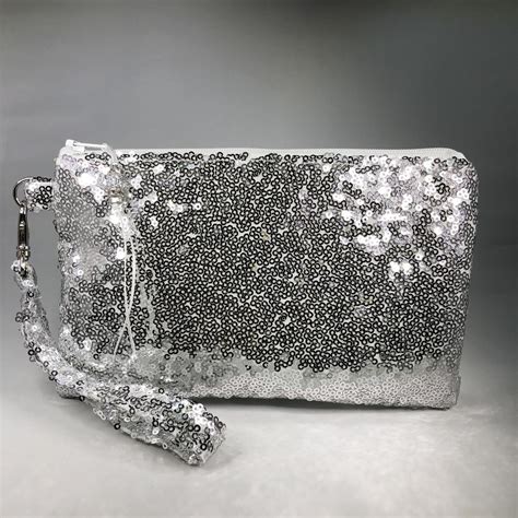 evening bag with wrist strap.